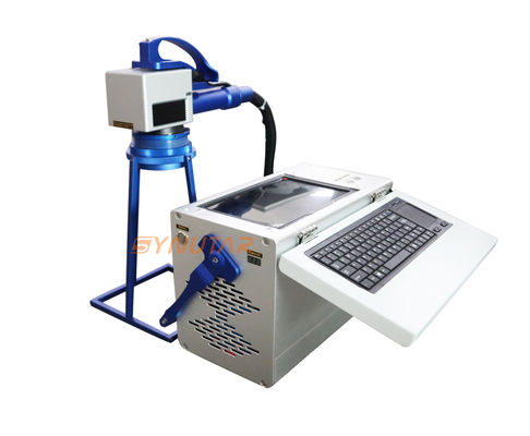 Metal Portable Handheld Laser Marker 100W Mesin Penandaan Serat Laser
