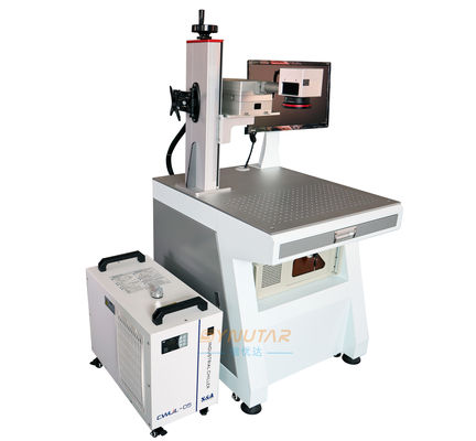 Meja Tipe Laser UV Mesin Penandaan Untuk Kayu / Logam Industri 3W