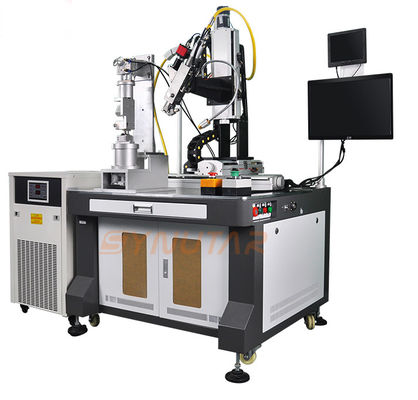 220V 1kw Otomatis Laser Mesin Pengelasan presisi tinggi Pengelasan