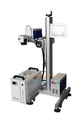 Mesin Penanda Laser Otomatis Metal 50Hz Printer Inkjet Laser Serat 50W