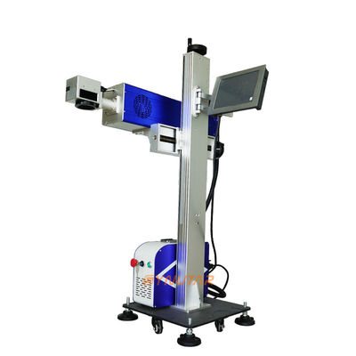 30W / 50W Flying Online Fiber Laser Marking Machine Untuk Logam