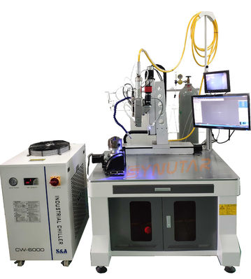 Mesin Pengelasan Laser Otomatis 4 sumbu 2000W / 3000W Untuk Baterai Litium