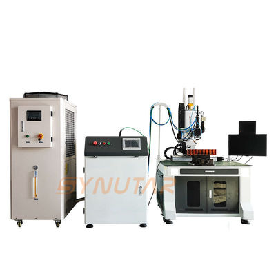 Otomatis stainless steel spot mesin las laser 1064nm panjang gelombang