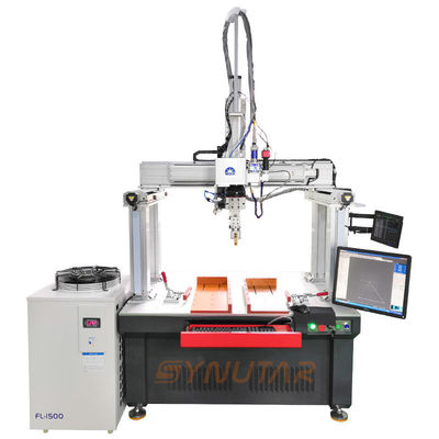 Precision 1000w / 1500w Fiber Laser Welder Otomatis Untuk Baterai Lithium
