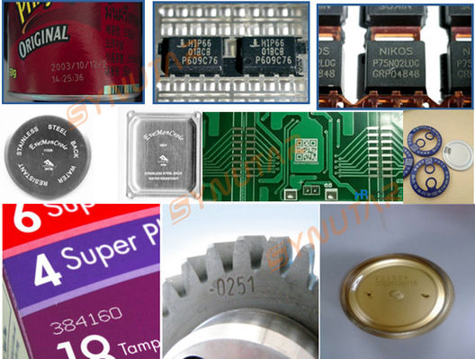 Mesin Penandaan Laser Barcode Presisi Tinggi 20W - 100W Peralatan Laser Serat