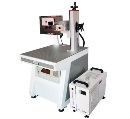 Mesin Penandaan Laser UV Profesional 20W 110mm x 110mm Area Penandaan 0.15mm Ukuran Karakter Minimal