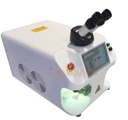 Precision Jewelry Laser Welding Machine dengan Laser Spot Diameter 0.2-2mm Keakuratan Posisi 0.01mm