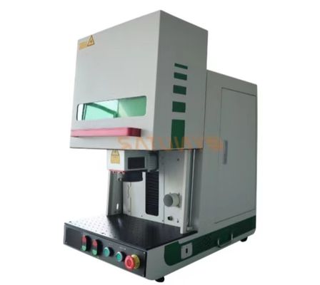 Mesin penandaan laser serat meja 1064nm dengan ketinggian karakter 0,2 mm