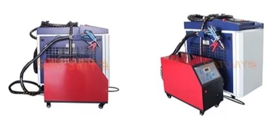 Pemasang laser genggam Dengan 95kg Berat 1-50Hz Laser Pulse Frekuensi 0.1-20ms Pulse